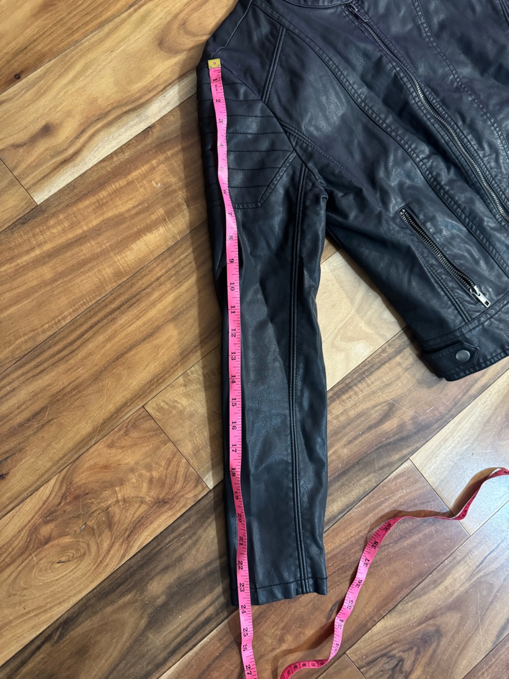 Xhilaration Black Faux Leather Moto Jacket - Picture 7 of 8